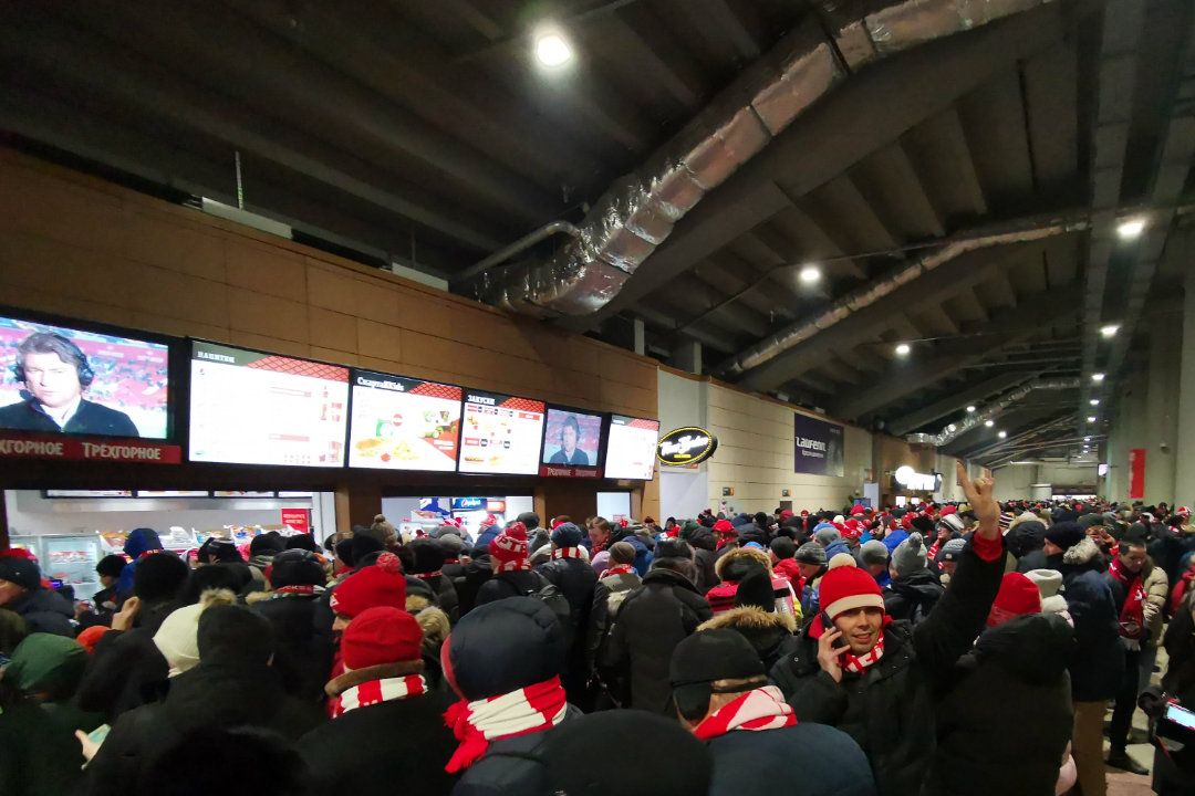 All stadiums and arenas are suffering from the same challenge. Concession lines.